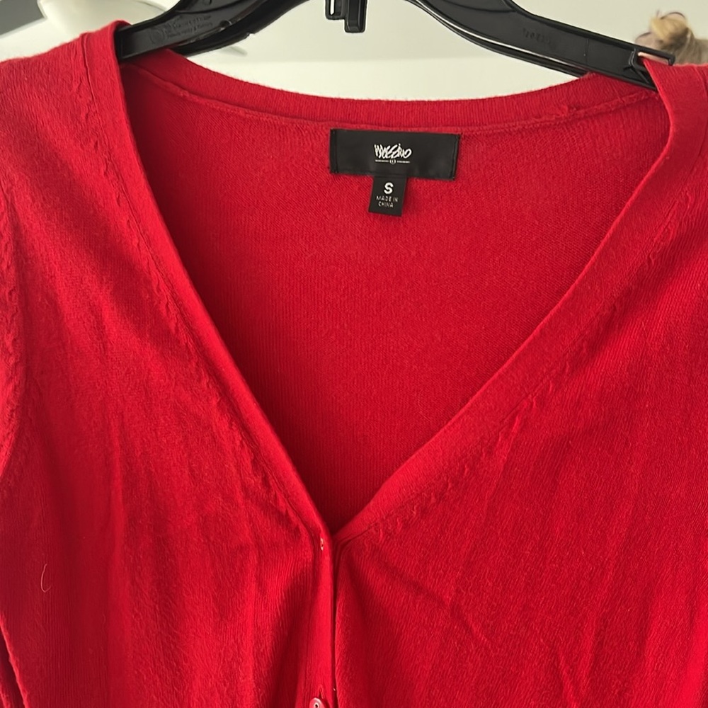 Red Cardigan - Picture 2 of 3
